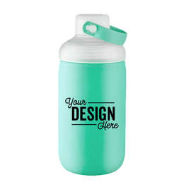 20 oz. Poppi Glass Water Bottle - Color: Mint Green