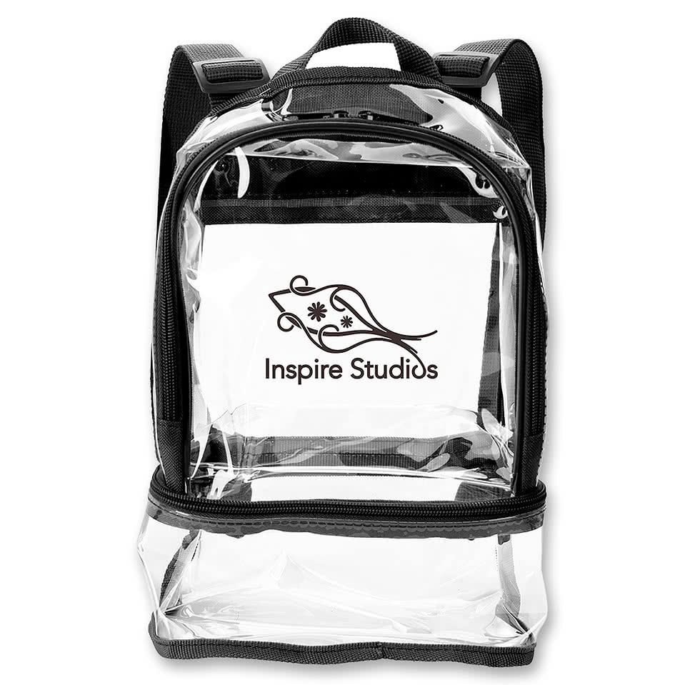 Clear Recycled TPU Dual Mini Backpack