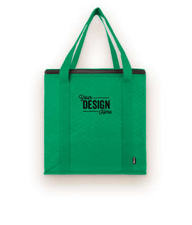 KOOZIE ® Zippered Insulated Grocery Tote - Color: Green