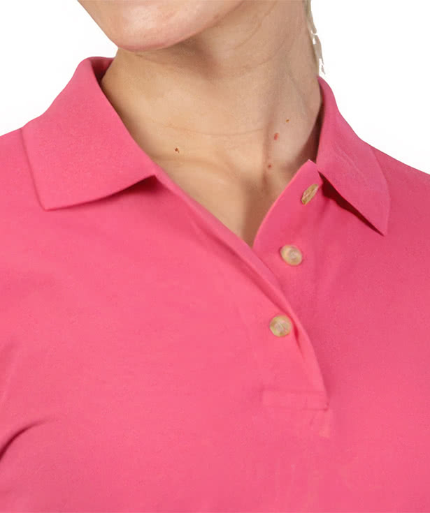 Blue Generation Women's Cotton Pique Polo - Printed