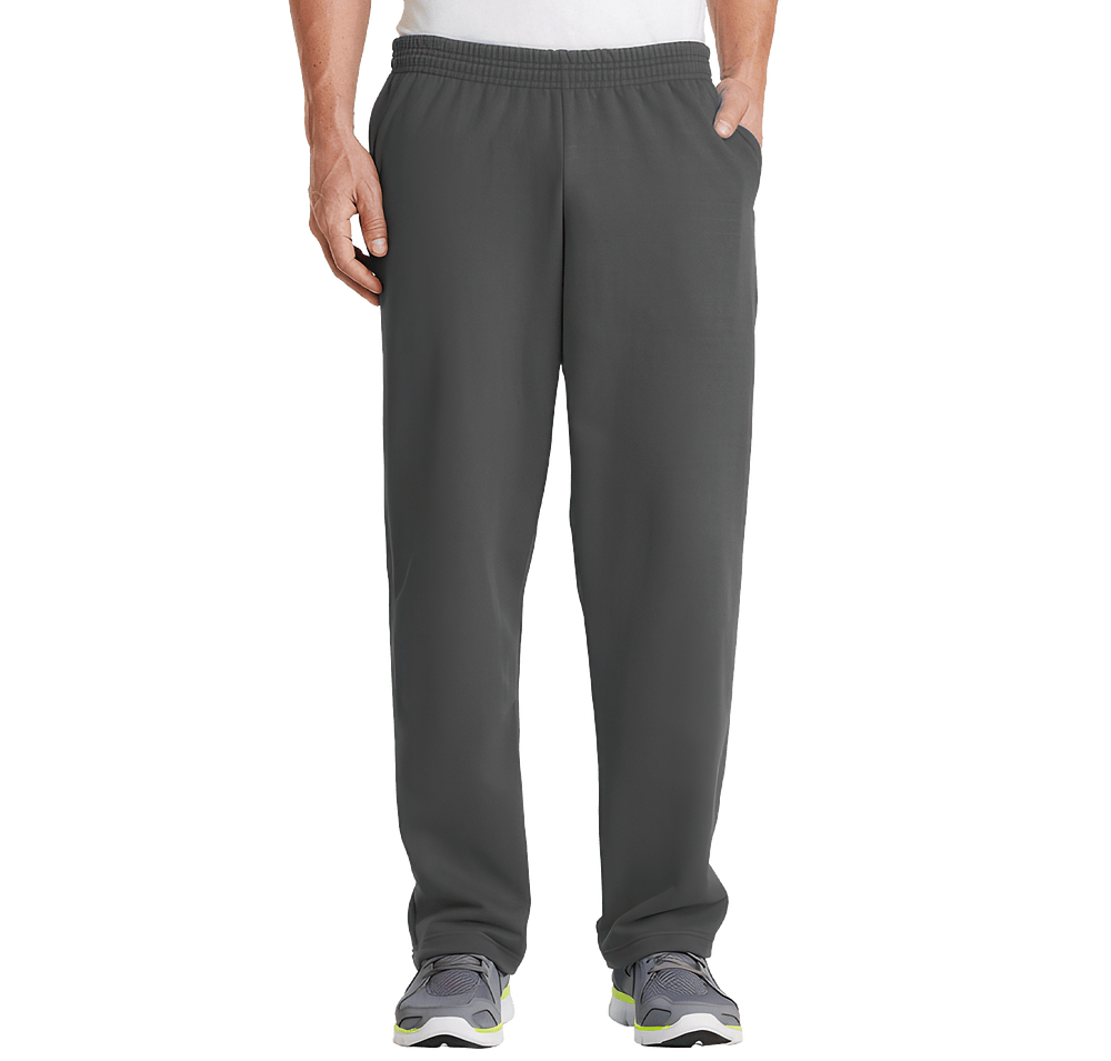 Port & Company Core Fleece Pocket Open Bottom Sweatpants-default