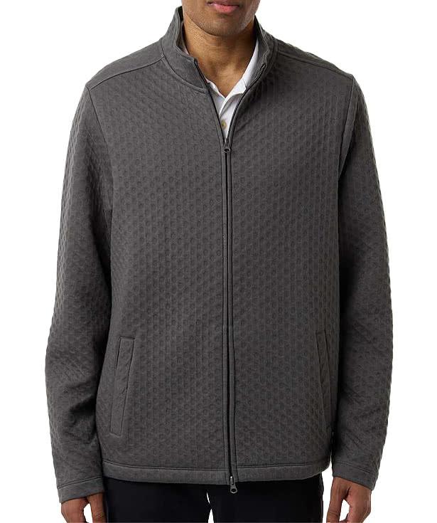 Custom Devon & Jones Berkley Textured Full-Zip Jacket - Design