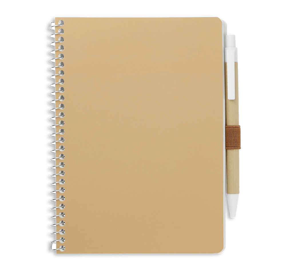 FSC Mix Soft Cover Spiral Notebook with Pen-default