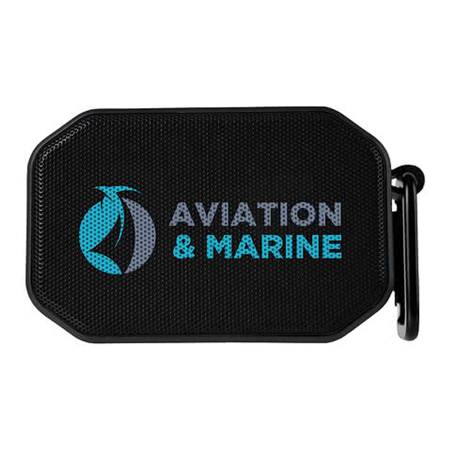 Mini Magnet Bluetooth Speaker with Carabiner in BLACK