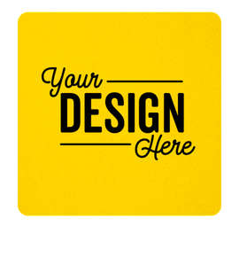 Square Cardboard Coaster - Color: Yellow
