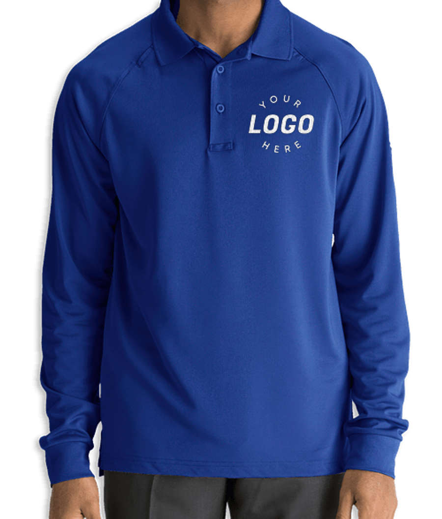 Edwards Tactical Snag-Proof Long Sleeve Performance Polo in Royal