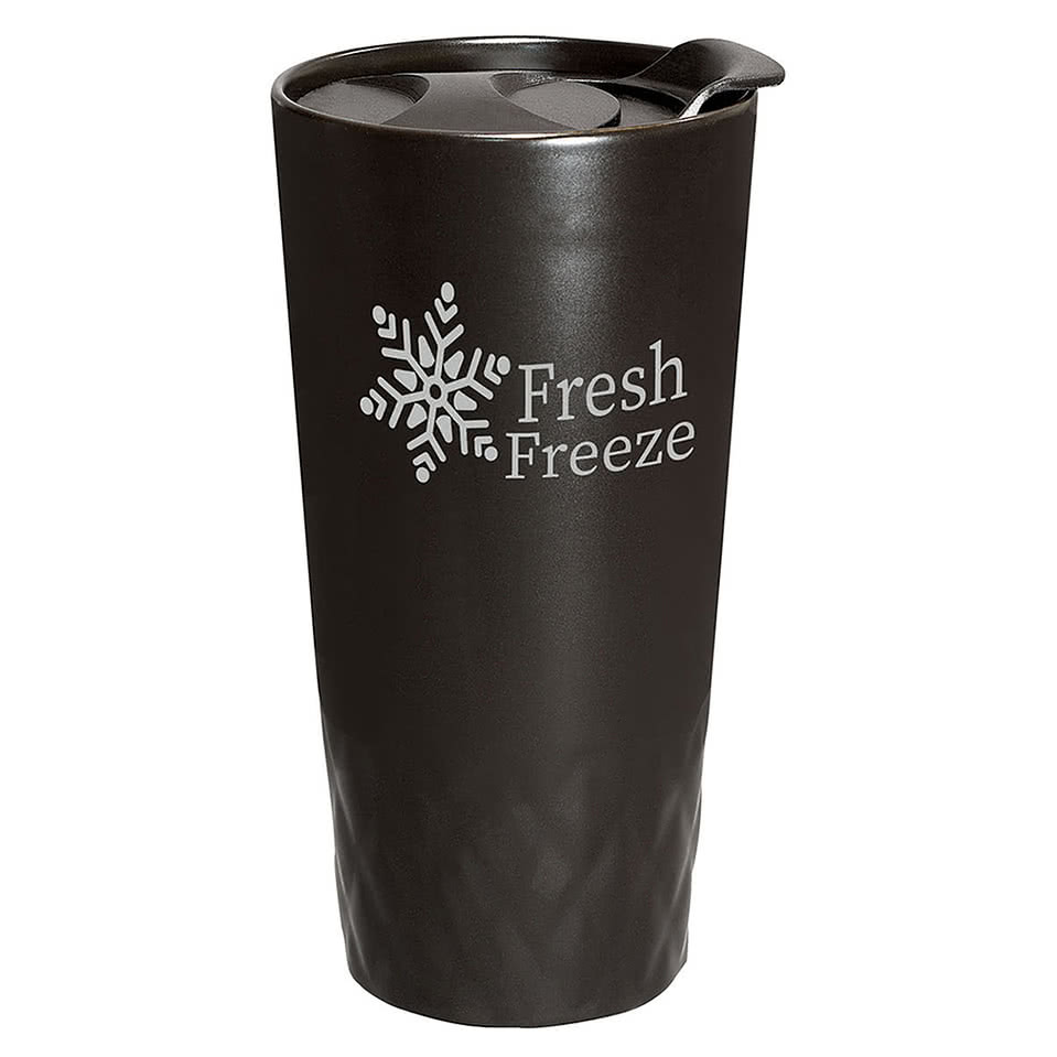 14 oz. Insulated Ceramic Textured Tumbler
