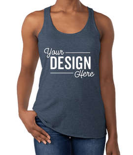 Next Level Women's Tri-Blend Racerback Tank - Color: Indigo