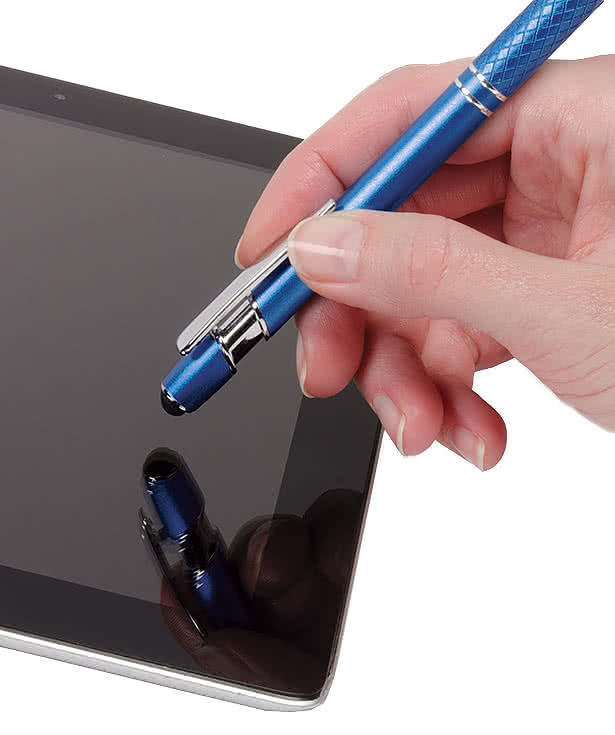 Laser Engraved Textari Diamond Etched Grip Stylus Pen (black ink)