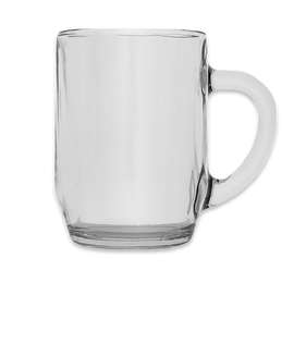 10 oz. Haworth Glass Coffee Mug - Color: Clear