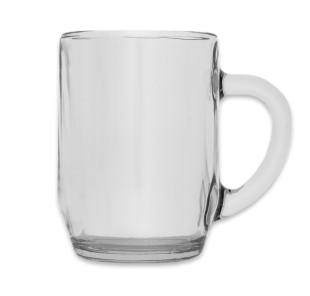 Laser Engraved 10 oz. Haworth Glass Coffee Mug-default