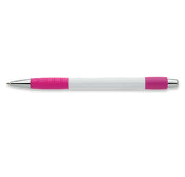 Element White Body Grip Pen (black ink) - Color: Pink