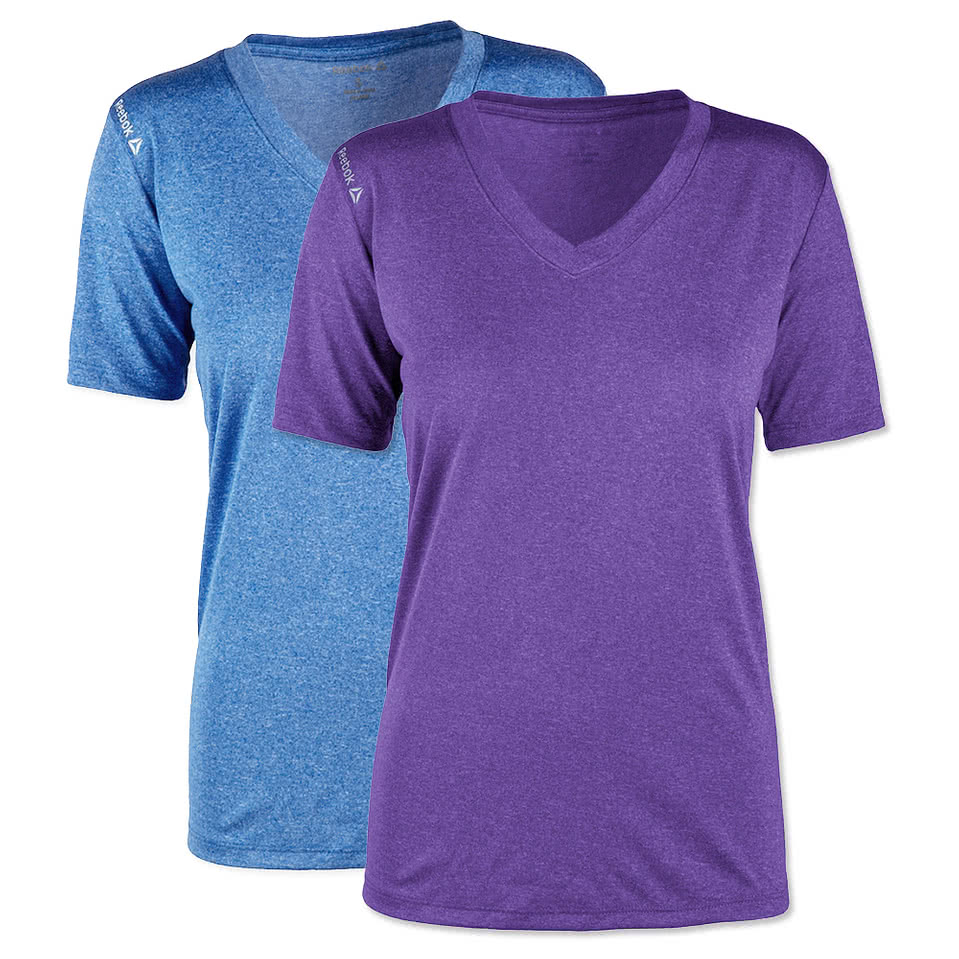 purple reebok shirt
