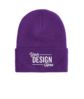 Port & Company Cuff Beanie - Color: Athletic Purple