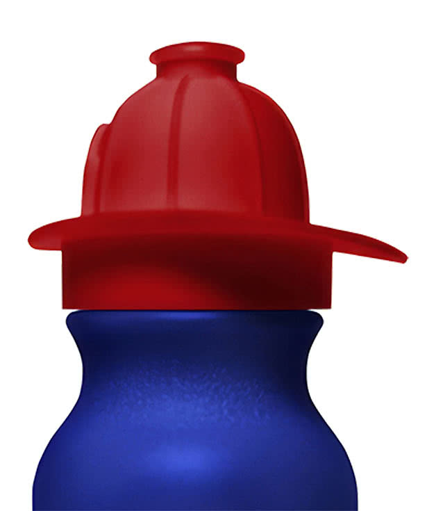 20 oz. Fireman Helmet Bike Water Bottle