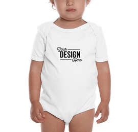 Royal Apparel USA-Made Organic Baby Bodysuit - Color: Salt