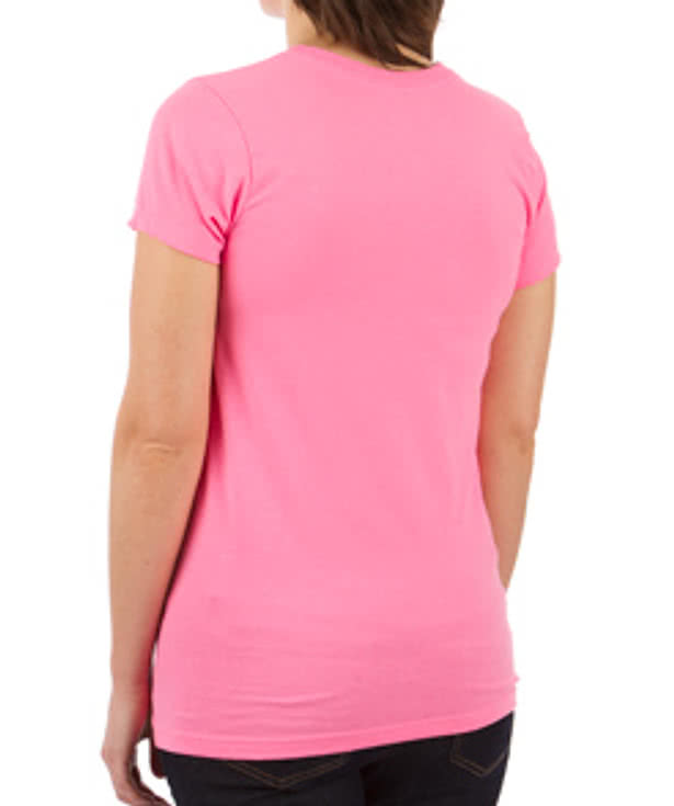 District Juniors Neon V-Neck T-shirt