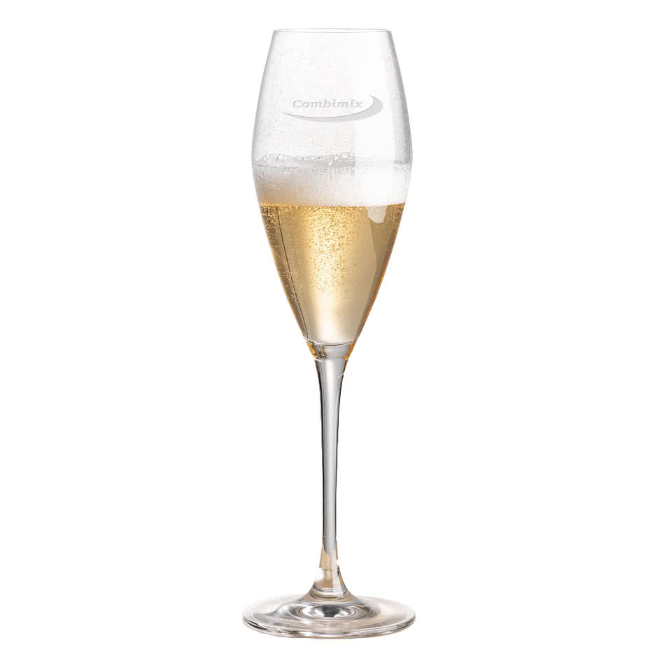 Laser Etched 9 oz. Santiago Champagne Flute