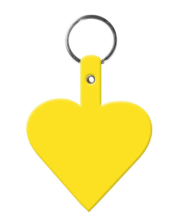 Heart Shaped Flexible Keychain