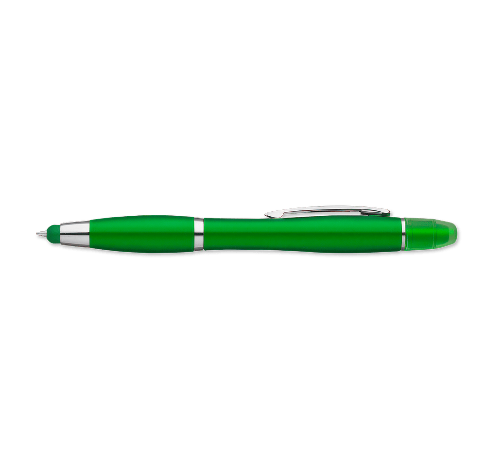 Curvaceous Metallic Gel Wax Highlighter and Stylus Pen (black ink)-default