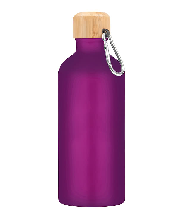 Full Color 20 oz. Tundra Aluminum Bike Water Bottle with Bamboo Lid