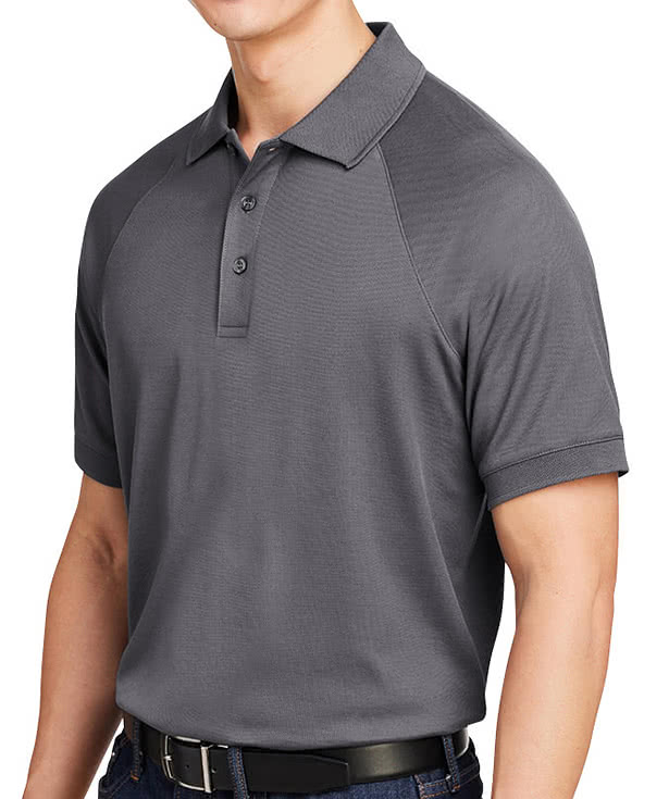 Harriton Charge Snag and Soil Protect Performance Polo