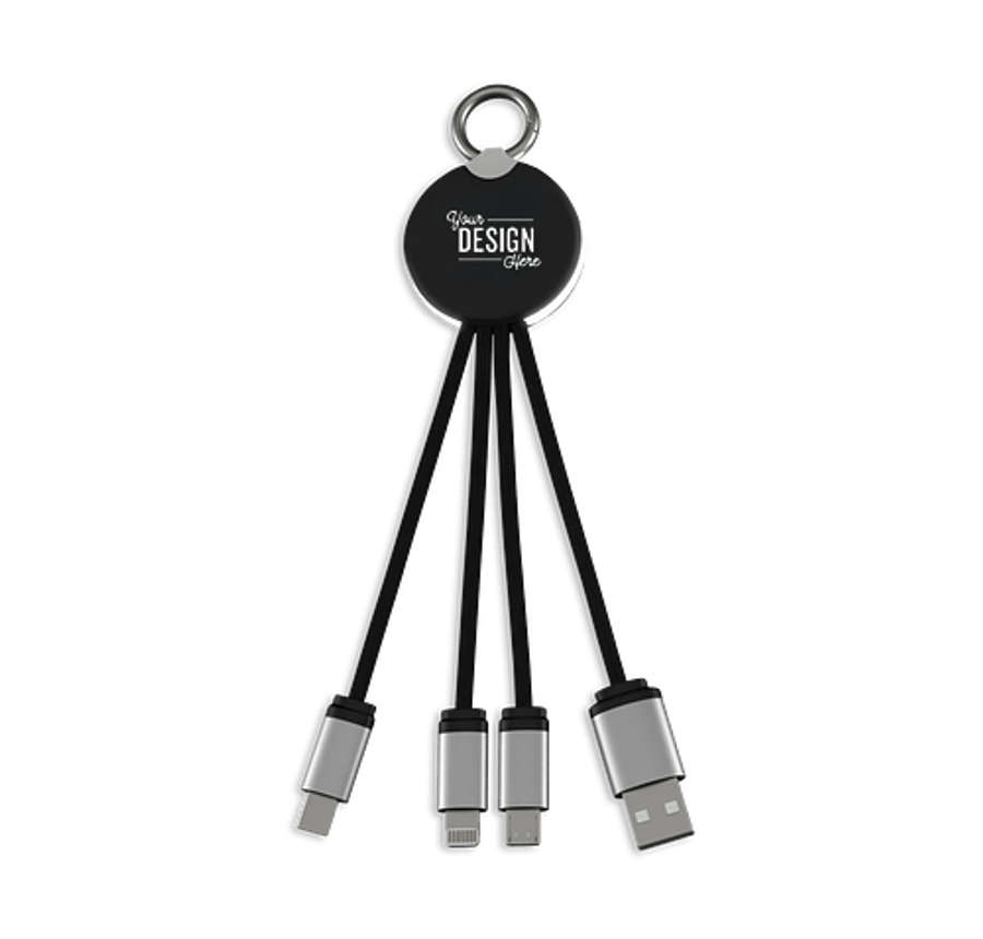 Laser Engraved SCX Innovative Design Eco Light Up Charging Cable in White