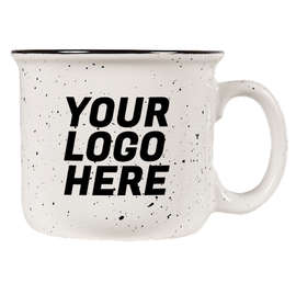 14 oz. Ceramic Camper Mug - Color: White