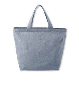 Recycled 5 oz. Cotton Twill Grocery Tote Bag - Color: Blue
