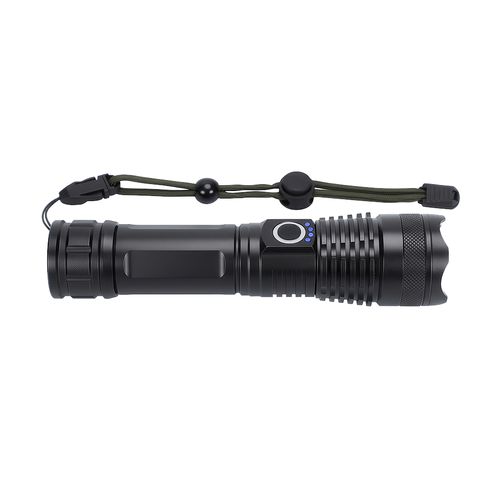 Best Buddy Tools Zoom Rechargeable Aluminum Telescopic LED Flashlight-default