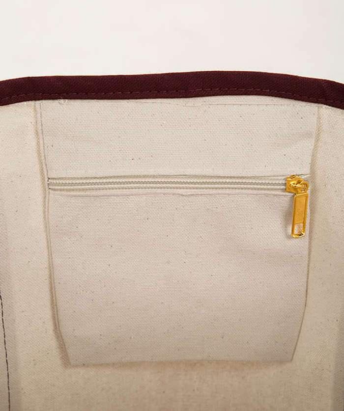 Embroidered Deluxe Cotton Canvas Tote Bag