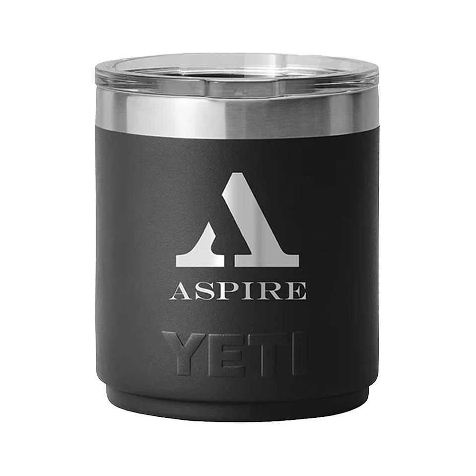 YETI Laser Engraved 10 oz. Stackable Rambler Lowball with DuraSip Ceramic