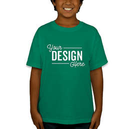 Canada - Gildan Youth DryBlend 50/50 T-shirt - Color: Kelly Green