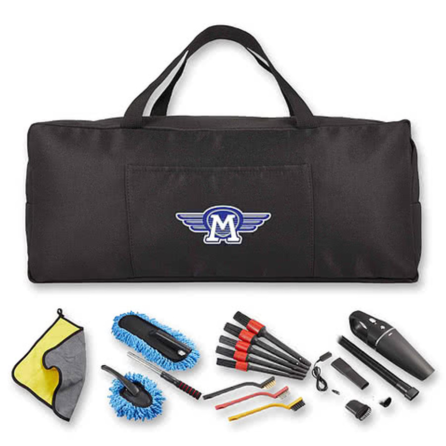 Car Detailing 18-Piece Kit in Black