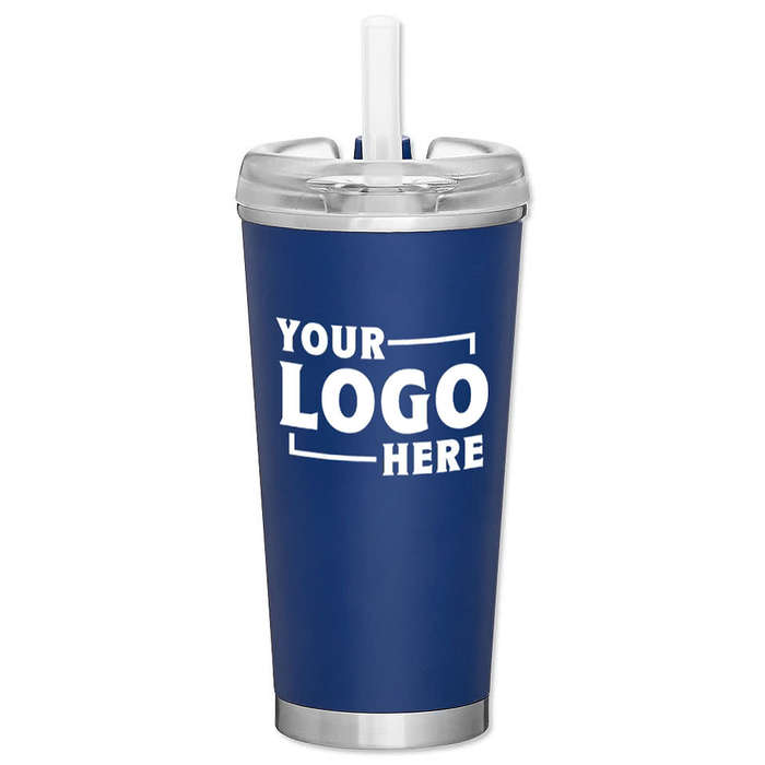 16.9 oz. Brooklyn Stainless Steel Insulated Tumbler with Straw
