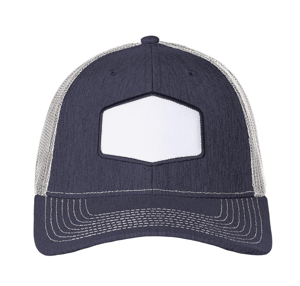 Ahead Brant Snapback Trucker Hat - Hexagon Patch - Printed-default