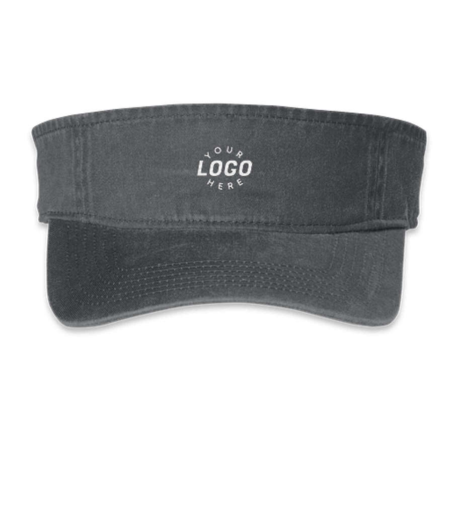 Port Authority Beach Wash Visor in Coal