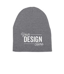 Yupoong Solid Beanie - Color: Heather Grey