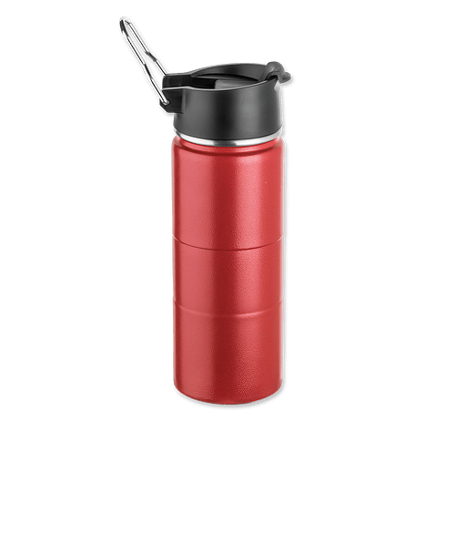 19 oz. Basecamp Mount Hood Stainless Steel Insulated Water Bottle in Red