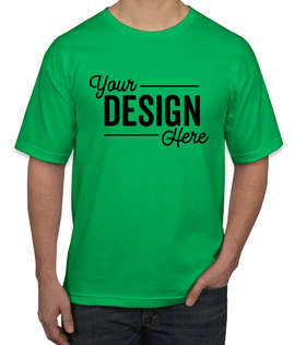Bayside USA-Made 100% Cotton T-shirt - Color: Irish Kelly