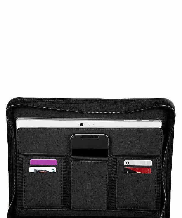Elle Easy Carry Recycled Zippered Padfolio