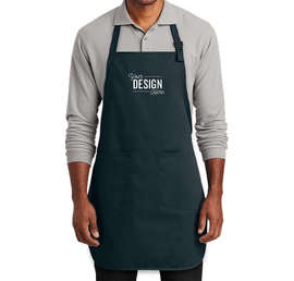 Port Authority Two-Pocket Full Length Apron - Color: Navy