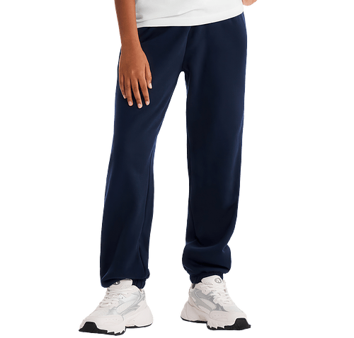 Bella + Canvas Youth Sponge Fleece Closed Bottom Sweatpants in Navy