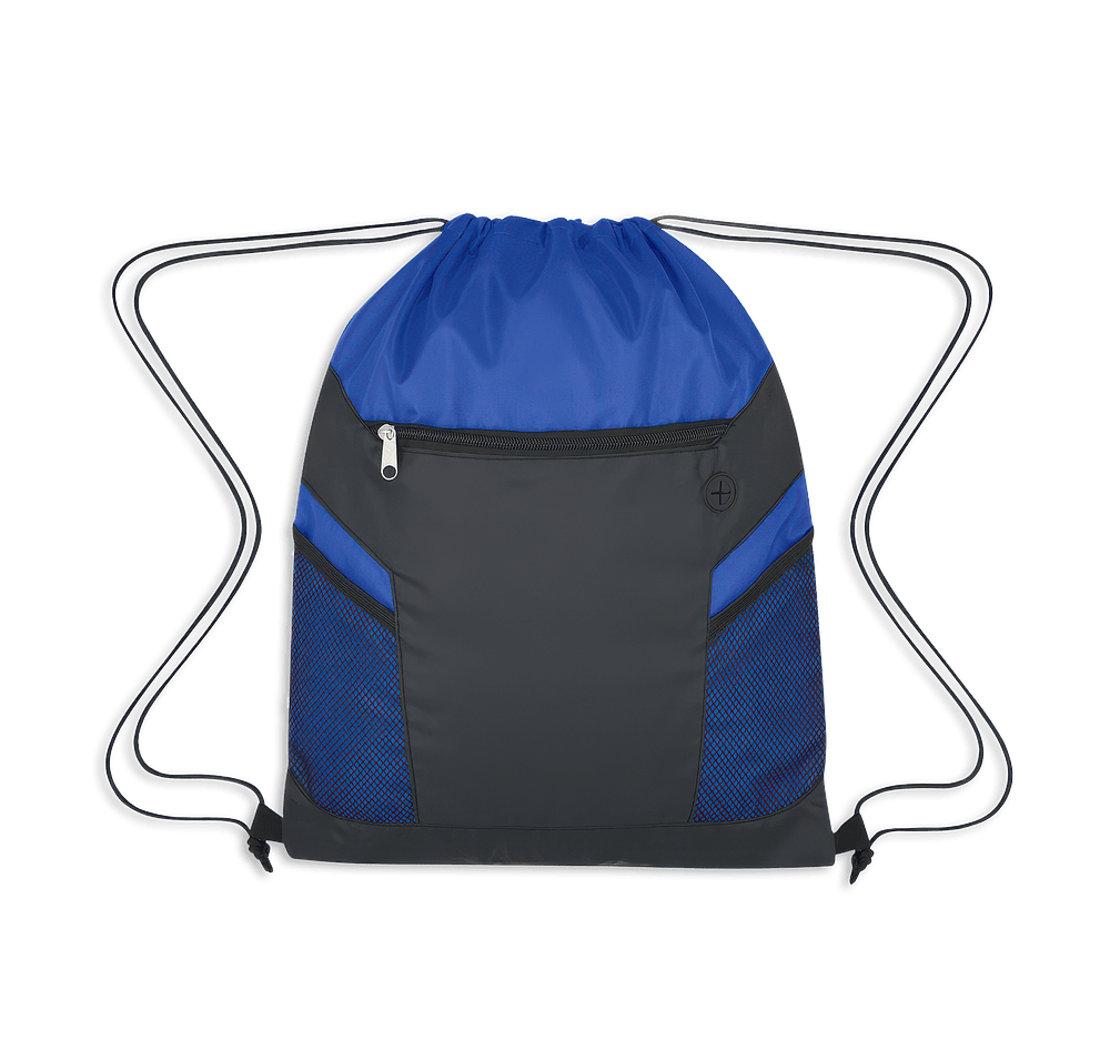 Full Color Ripstop Zippered Drawstring Bag-default