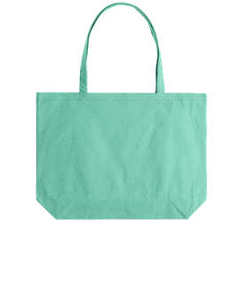 Medium Midweight Pigment Dyed Canvas Tote Bag - Color: Sea Glass Green