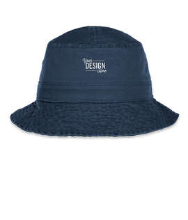 Port Authority Garment Washed Twill Bucket Hat - Color: Navy