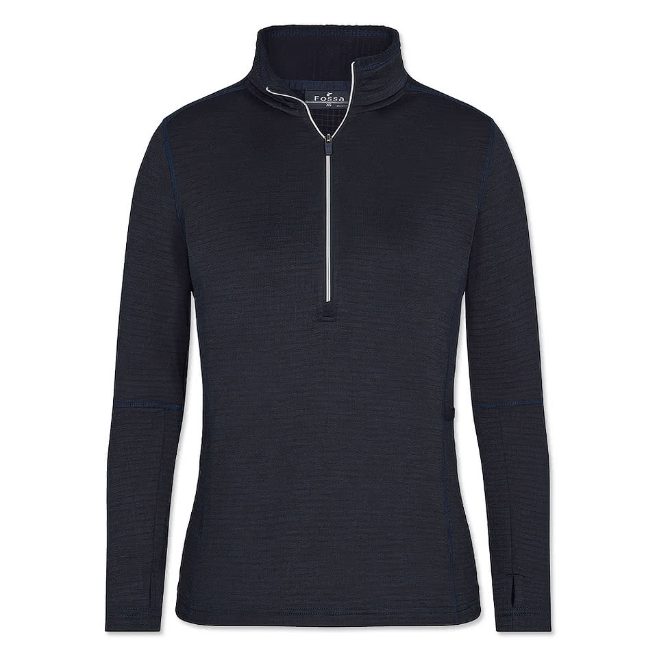 Fossa Apparel Women's Laguna Half Zip Fleece Pullover