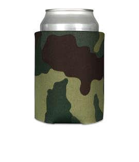 Foldable Can Cooler - Color: Green Camo