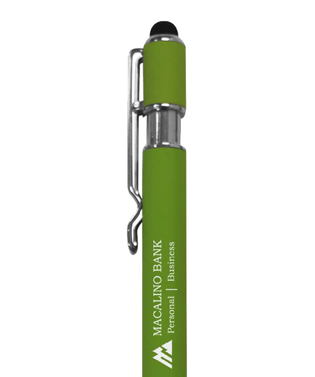 Memo Aluminum Incline Ballpoint Pen (black ink)