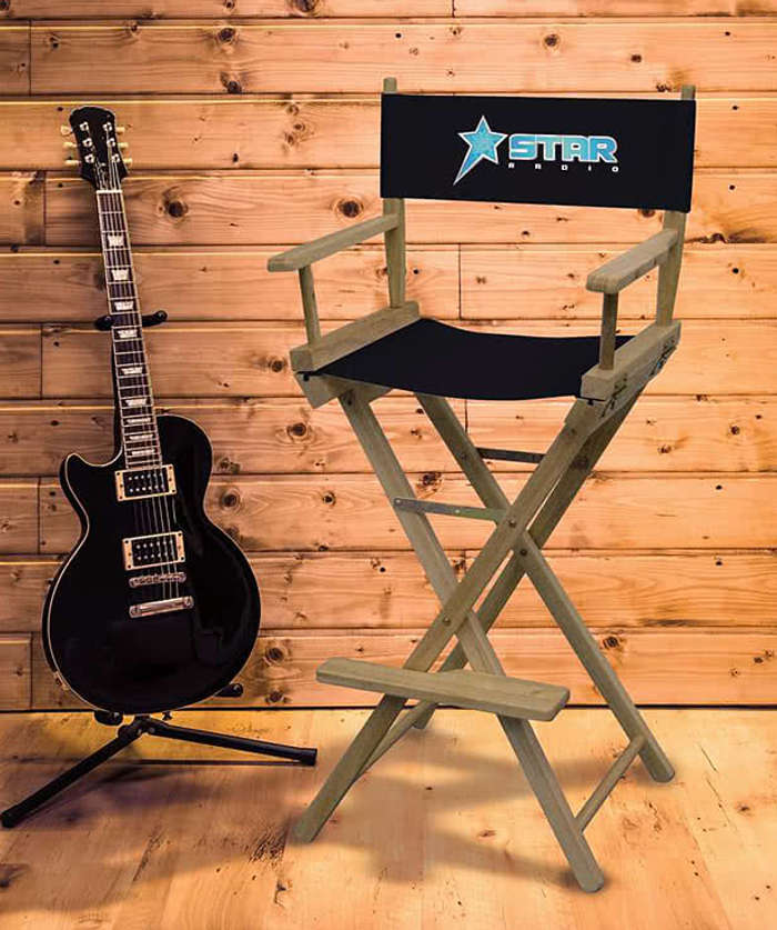 Full Color Bar-Height Director's Chair